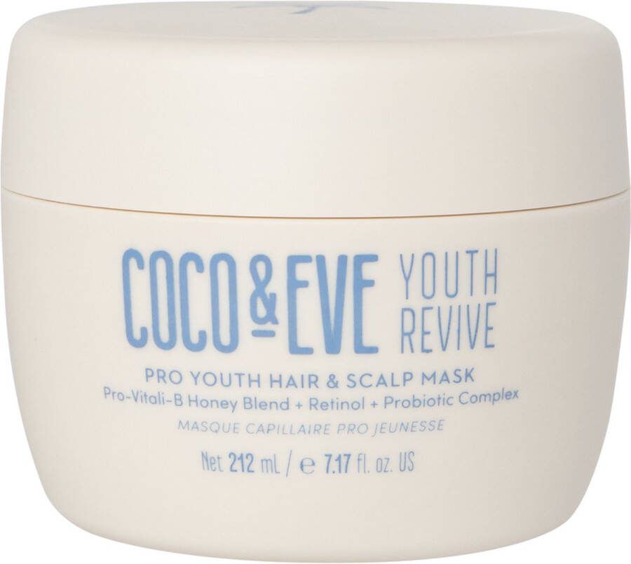 Coco & Eve Pro Youth Hair & Scalp Mask Haarmasker droog haar Haarmasker beschadigd haar