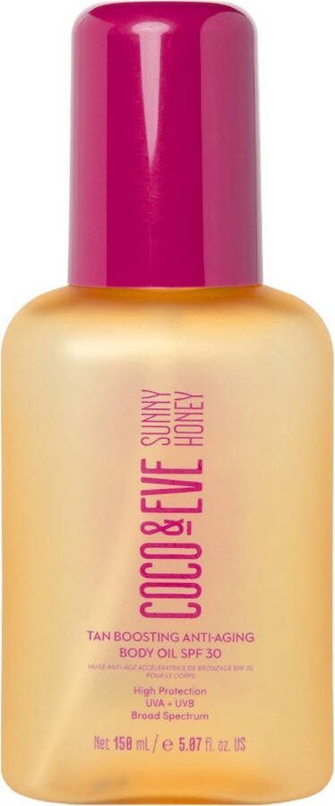 Coco & Eve Tan Boosting Anti-Aging Body Oil SPF30 Sunscreen