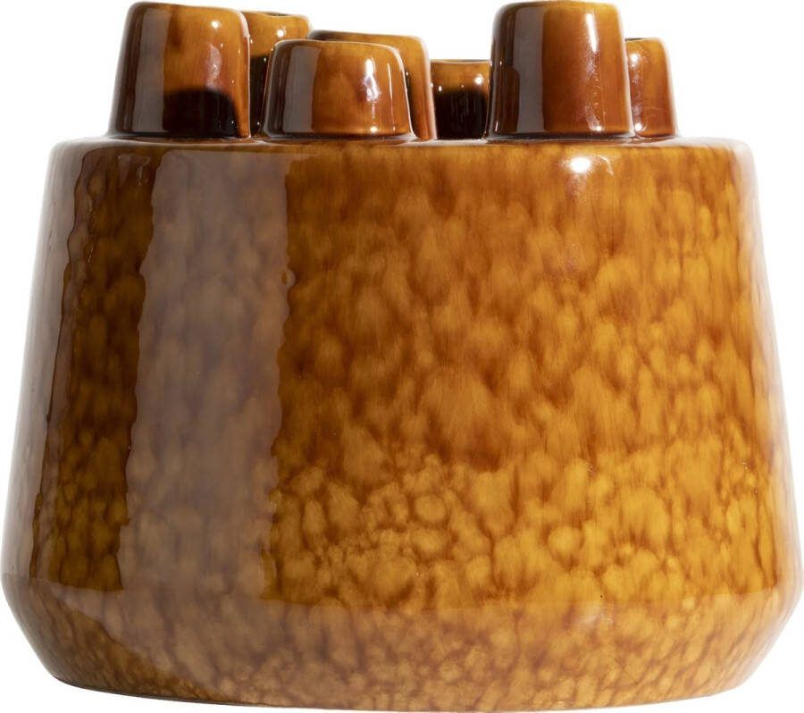 COCO maison | Safia vaas H15cm bruin | Woonaccessoires | Vaas