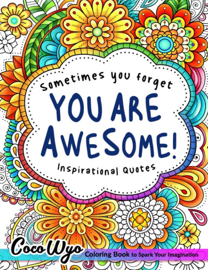 Coco wyo You Are Awesome! Coloring Book Kleurboek voor volwassenen