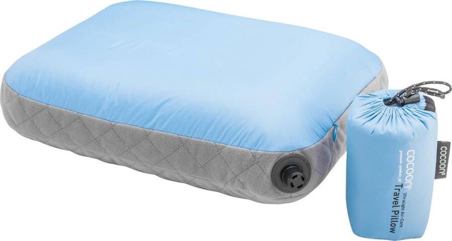 Cocoon Travel Pillow Air Core Ultralight Hoofdkussen Light Blue