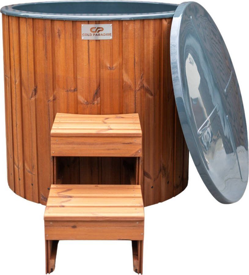 Cold Paradise Thermo houten IJsbad Inc Trap en Deksel Caramel