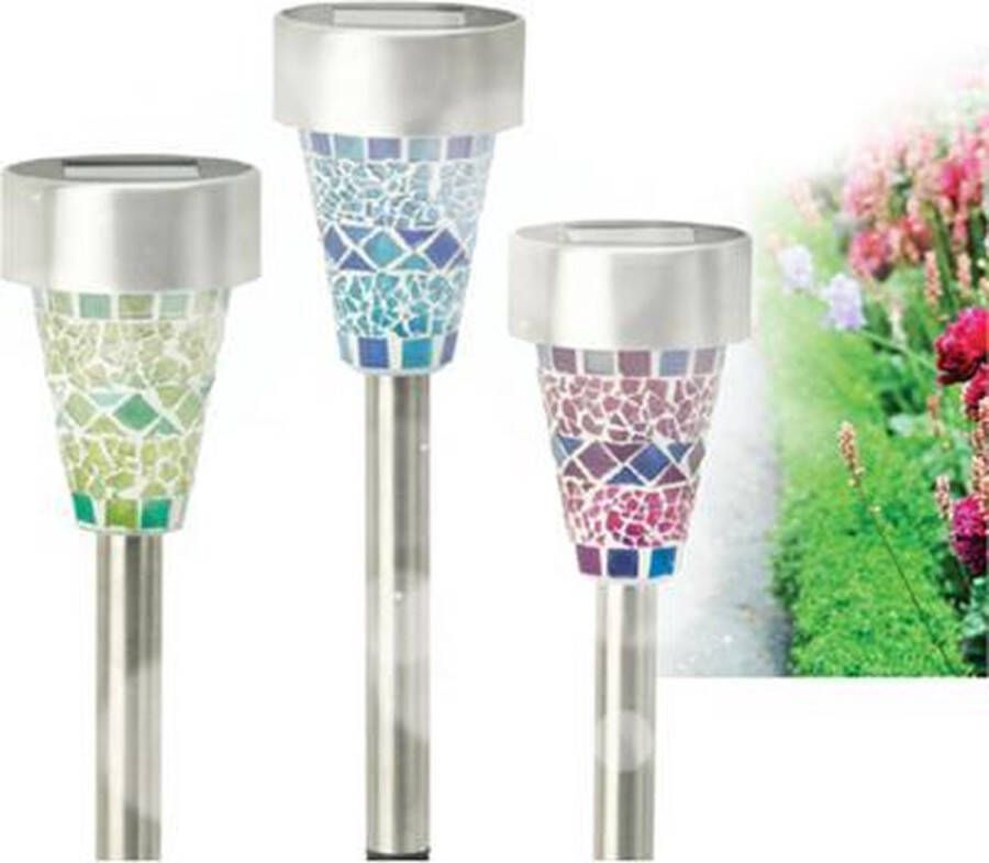 Cole&Bright Cole & Bright Mosaic Led Solar verlichting 6 pack