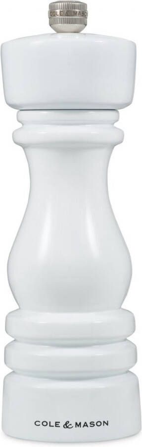Cole & Mason Zoutmolen London 18cm Beech Glanzend Wit