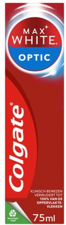 Colgate 3x Tandpasta Max White Optic 75 ml