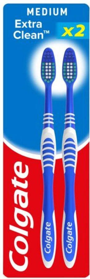 Colgate 6x Tandenborstel Extra Clean Medium 2 stuks