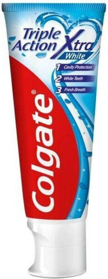 Colgate 6x Tandpasta Triple Action Xtra White 75 ml