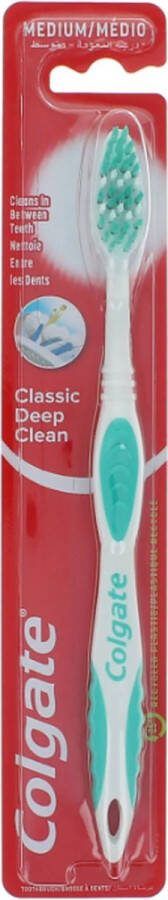 Colgate Classic Deep Clean Tandenborstel Medium Green