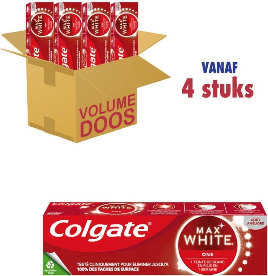 Colgate Max White One Tandpasta (4 x 75ml)