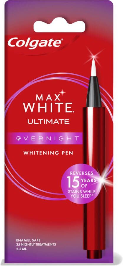 Colgate Max White Overnight Whitening Pen voor 35 nachtelijke behandelingen 2 5 ml