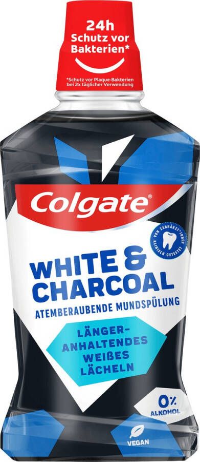 Colgate Mondwater White & Charcoal 500 ml