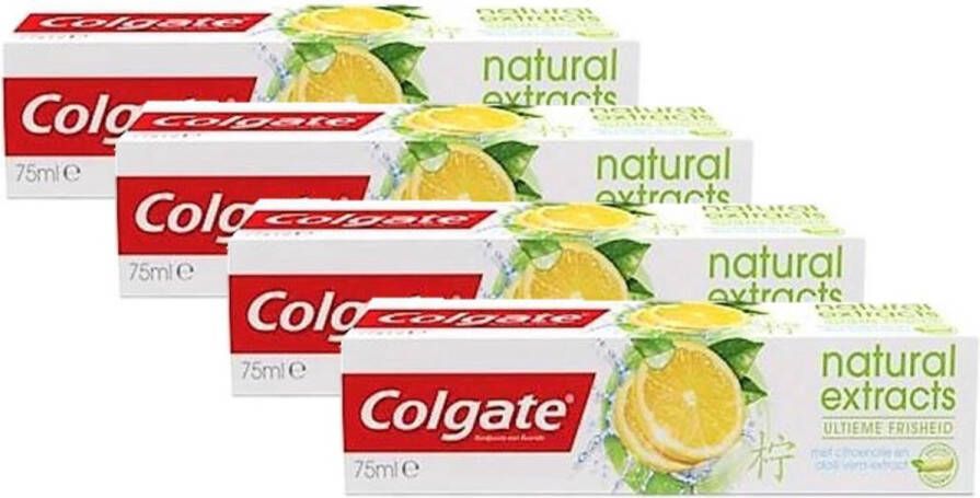 Colgate Tandpasta Natural Extracts Ultieme Frisheid Lemon 4x 75ml Copy