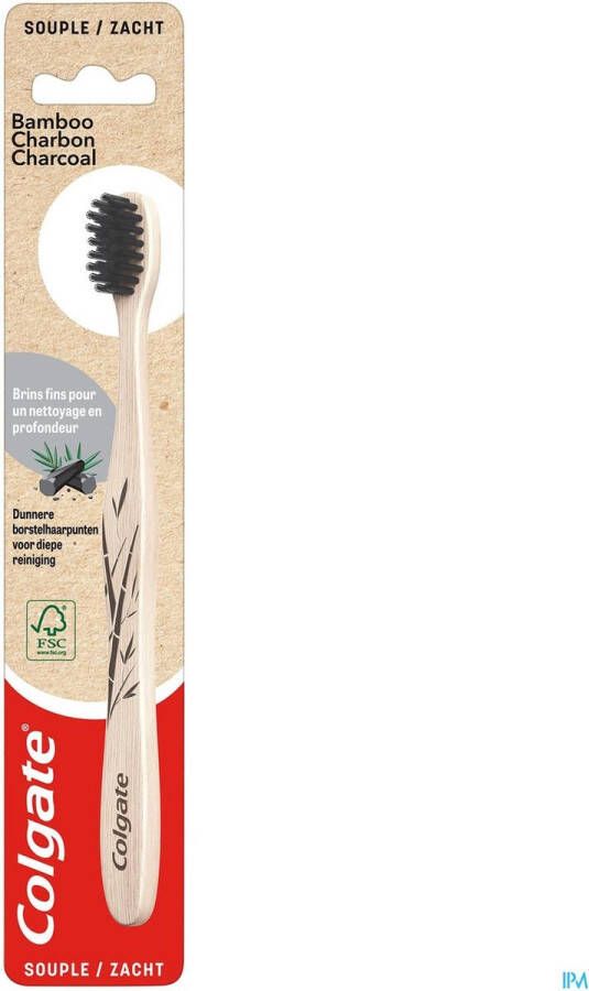 Colgate Tandenborstel Bamboo Charcoal Soft Milieuvriendelijk