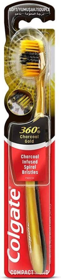 Colgate Tandenborstel  Charcoal Gold Soft- 1 tandenborstel