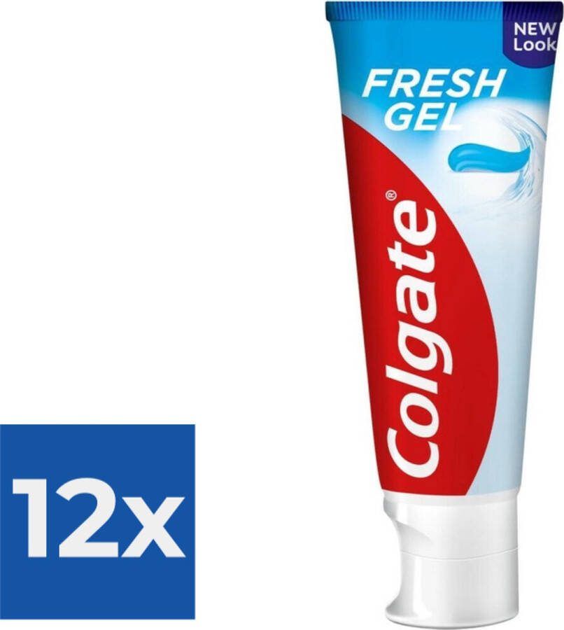 Colgate Tandpasta Blue Fresh Gel 75 ml Voordeelverpakking 12 stuks