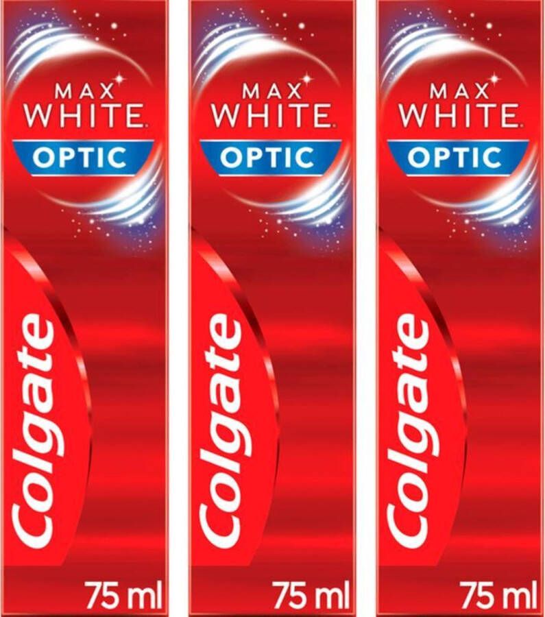 Colgate Tandpasta Max White Optic 3 x 75 ml
