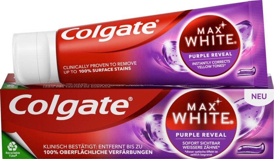 Colgate Tandpasta Max White Purple Reveal 75 ml