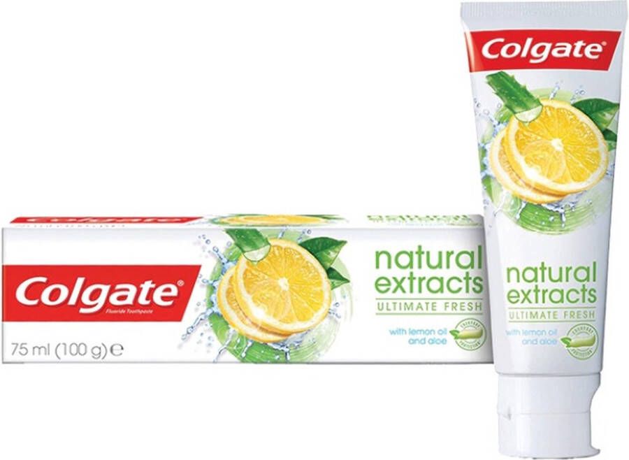 Colgate Tandpasta Natural Extracts Ultimate Fresh 6 x 75ml