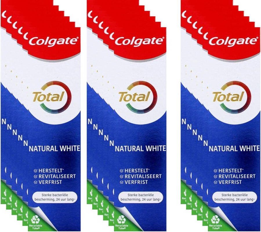 Colgate Total Tandpasta Whitening Voordeelverpakking 18 x 75 ml