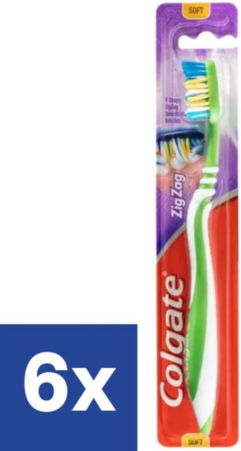 Colgate Zig Zag Soft Tandenborstel 6 stuks