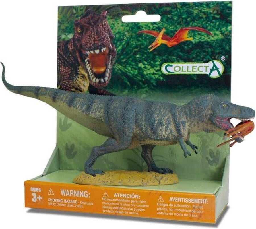 Collecta Prehistorie: T-rex Met Prooi Speelfiguur Groen