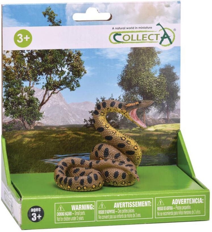 Collecta Wilde Dieren: Anaconda Speelset 8 Cm Groen bruin