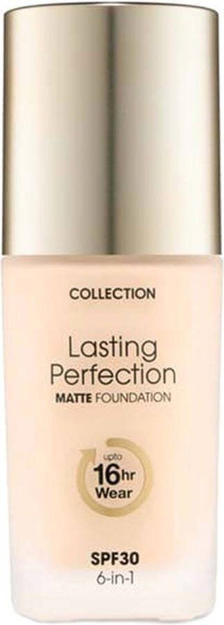 Collection Concealer Lasting Perfection Matte Foundation Stabiliseert de huid Tegen roodheid vlekken en littekens Cashew