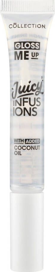 Collection Lipgloss Gloss Me Up Juicy Infusion Lip Gloss Vitaminerijke lipgloss Transparant Met smaak Clearly Coconuts