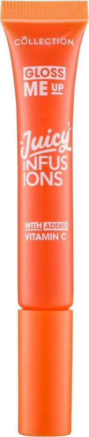 Collection Lipgloss Gloss Me Up Juicy Infusion Lip Gloss Vitaminerijke lipgloss Transparant Met smaak Orange Zest