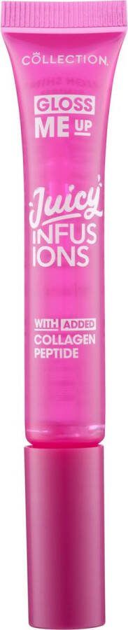 Collection Lipgloss Gloss Me Up Juicy Infusion Lip Gloss Vitaminerijke lipgloss Transparant Met smaak Strawberry Splash
