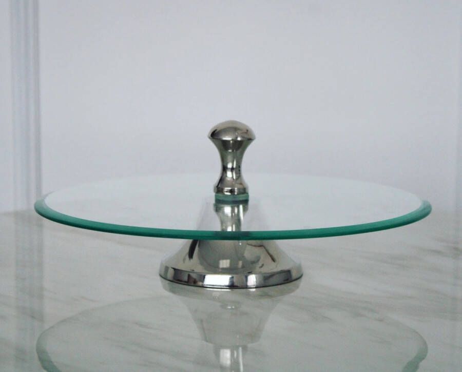 Colmore by Diga Colmore Etagere 1 laags zilver glas 31x31x12