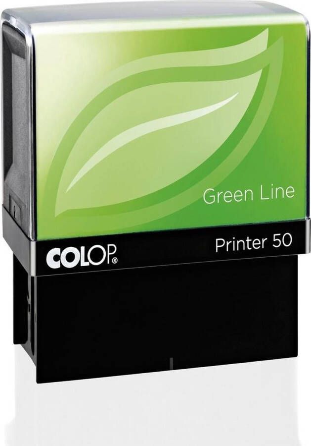 Stempel Stempelfabriek Colop Printer 50 Green Line Blauw Stempels volwassenen Gratis verzending