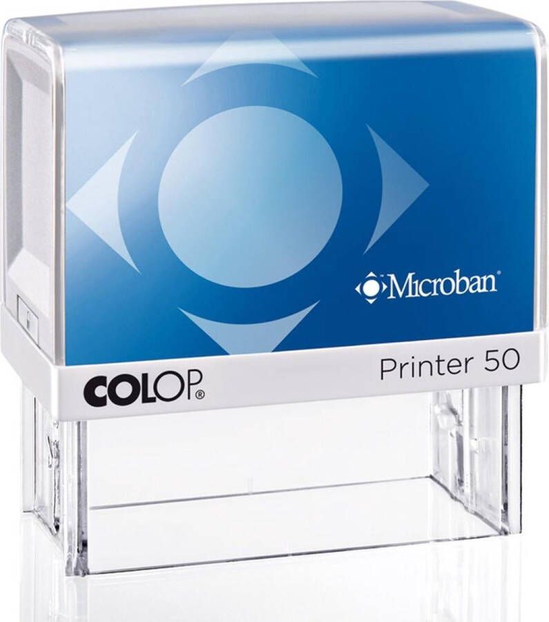 Colop Printer 50 Microban Blauw Stempels volwassenen Gratis verzending