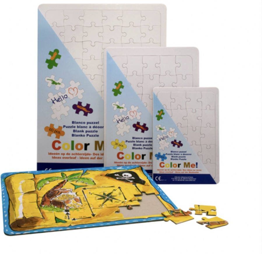Color Me Kleurpuzzel A4 Inkleurbare Puzzel Maak je eigen Puzzel Formaat: A4 Kinderpuzzel Zelf Puzzel Tekenen Tekenpuzzel Knutselen DIY Creatief Speelgoed