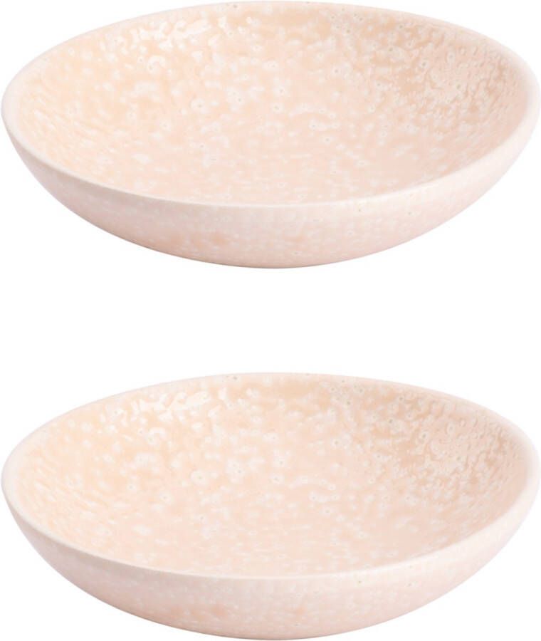 Colori del Sud Bord Cazorla 11.5 cm Roze Aardewerk 2 stuks