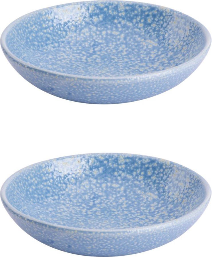 Colori del Sud Bord Cazorla 15.5 cm Blauw Aardewerk 2 stuks