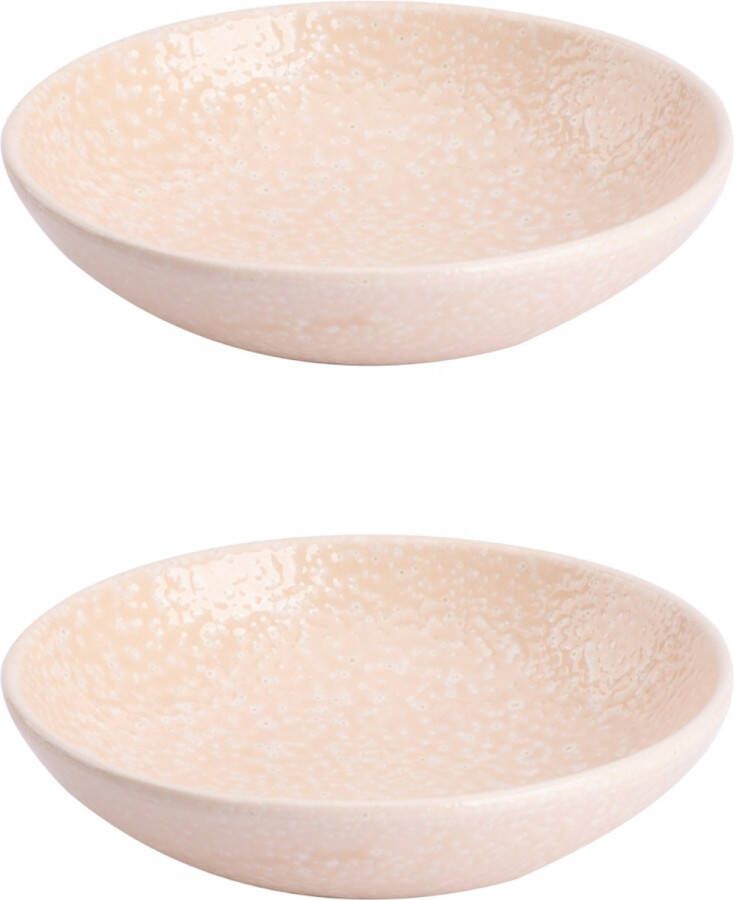 Colori del Sud Bord Cazorla 15.5 cm Roze Aardewerk 2 stuks