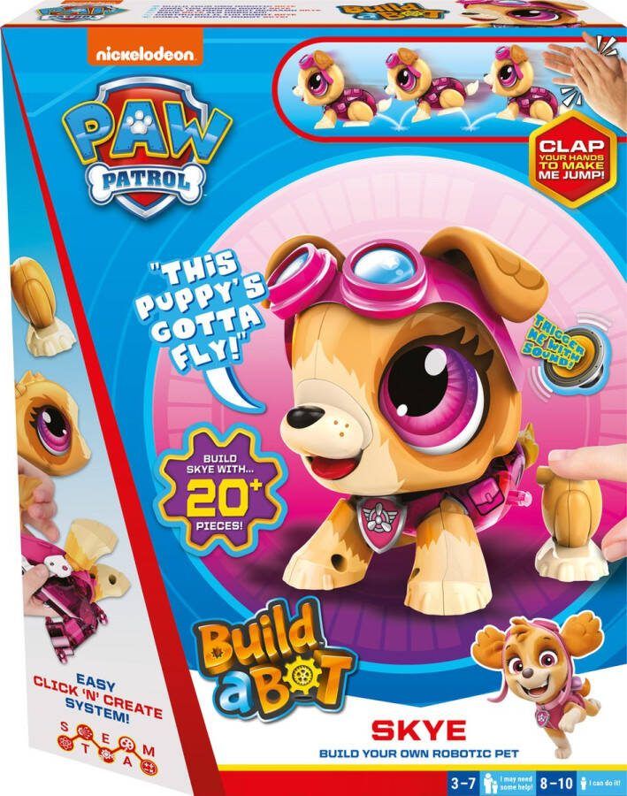 Colorific Build a Bot Paw Patrol Skye Speelgoedrobot Robot bouwpakket