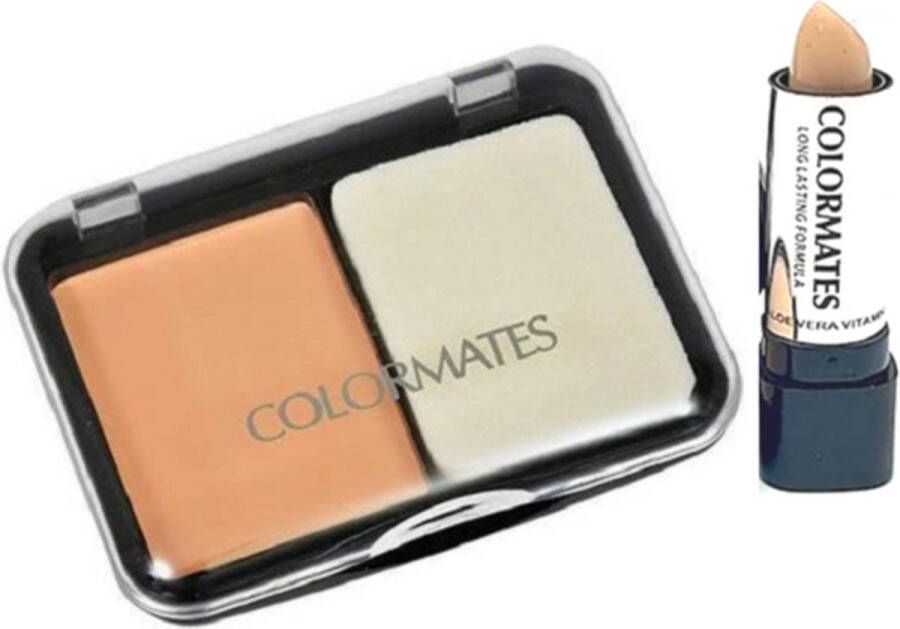 Colormates Compact Makeup & Concealer 7128 Light 10 g