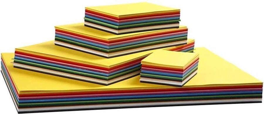 Colortime Karton Hobbykarton 20 Verschillende Kleuren DIY Knutselen A3 A4 A5 A6 180 grams Creotime 1500 vellen