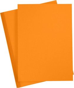 Colortime Gekleurd Karton A4 210x297 mm 180 gr mandarijn 20vellen