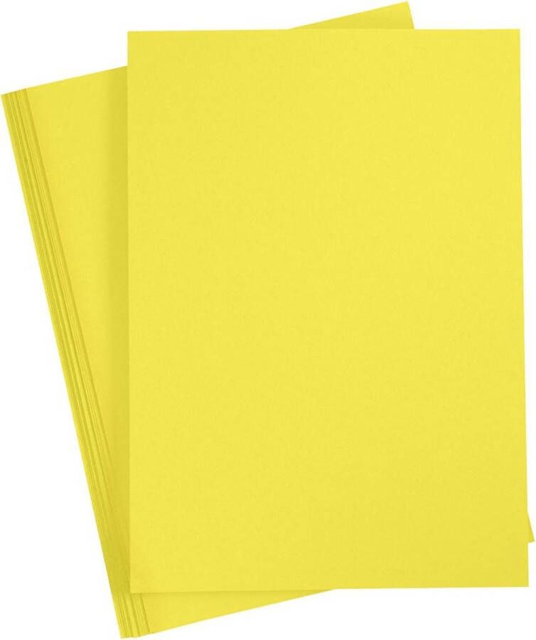 Colortime Gekleurd Karton A4 210x297 mm 180 gr oranje geel 20vellen