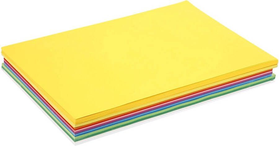 Colortime Karton Hobbykarton Lente Karton 13 Verschillende Vrolijke Kleuren DIY Knutselen A3 29 7x42cm 180 grams Creotime 300 vellen