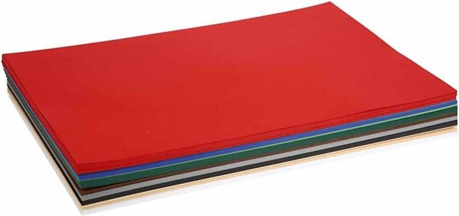 Colortime Karton Hobbykarton Kerstkarton 10 Verschillende Donkere Kleuren DIY Knutselen A2 42x60cm 180 grams Creotime 20 vellen