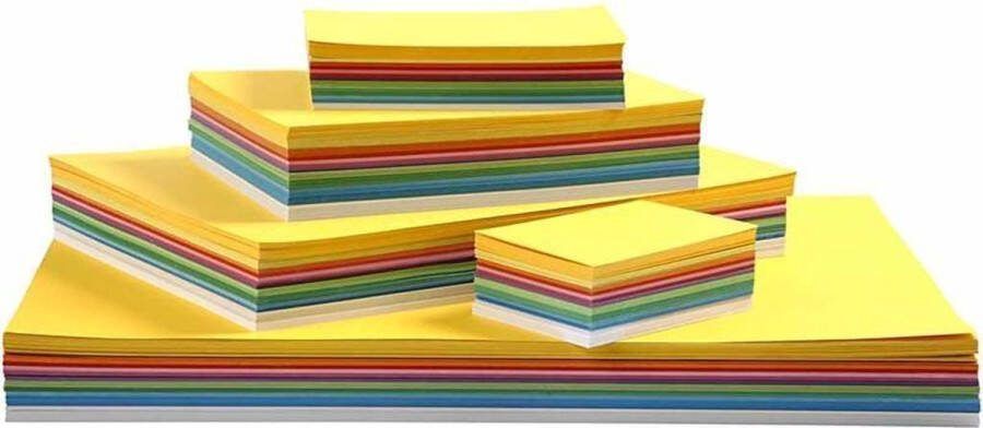 Colortime Karton Hobbykarton Lente Karton 13 Verschillende Vrolijke Kleuren DIY Knutselen A2 A3 A4 A5 A6 180 grams Creotime 1800 vellen