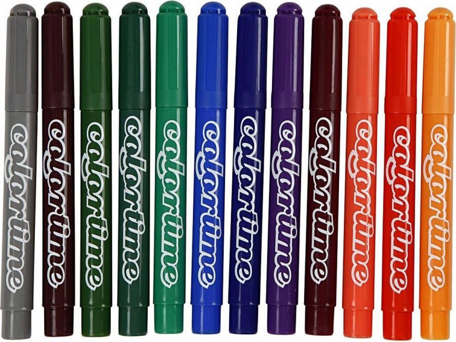 WAYS_ Colortime Stiften Lijndikte 5 Mm Extra Kleuren 12 Stuks