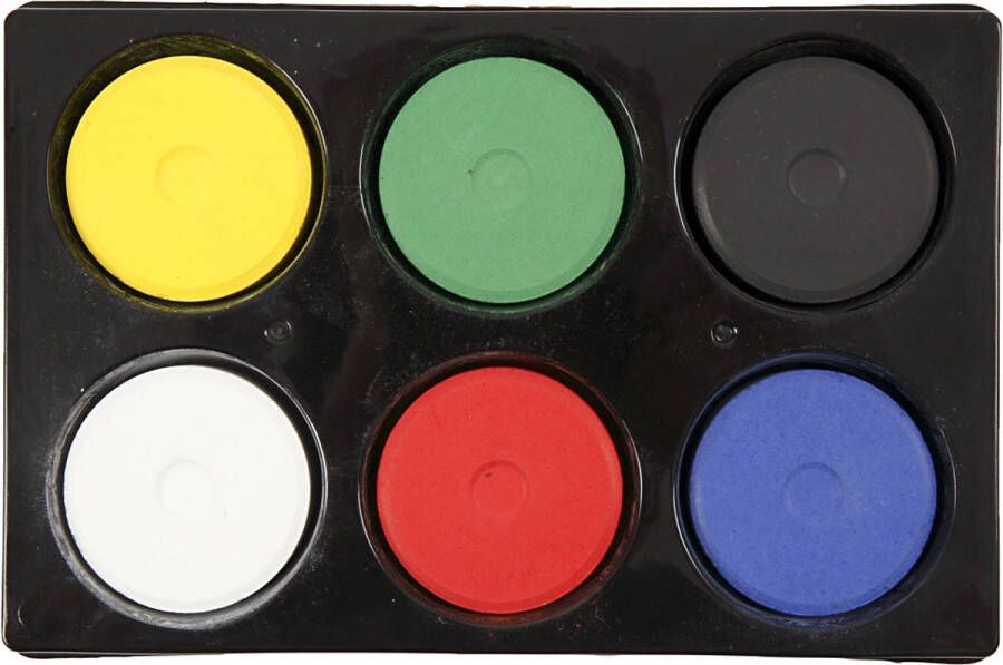 Creativ Company Colortime Waterverf 6 primaire kleuren 19 x 57 mm