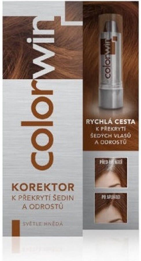 Colorwin Concealer voor wortels en grijs haar Lichtbruin 4.6g