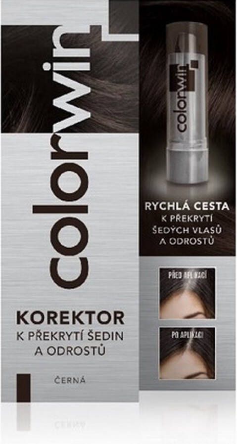 Colorwin Concealer voor wortels en grijs haar Zwart 4.6g