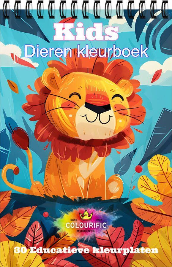Colourific Moments Kleurboek kinderen met 30 kleurplaten Kleurboek voor meisjes Kleurboek voor jongens A5 formaat